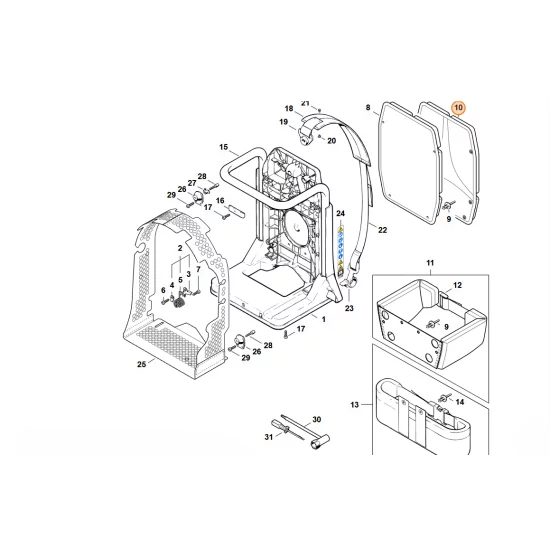 STIHL  Wykładzina barkowa 4203 790 8001